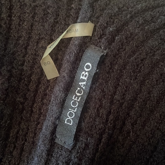 Ribbed Knit Poncho - Plus - Picture 3 of 4